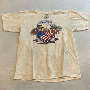 Vintage 1997 Proud To Be An American Single Stitch T-Shirt, Size L